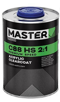 MASTER PREMIUM SPEED C88  Быстрый акриловый лак  HS 2:1  1 л. (11012)  NEW !!! 4 шт./уп.