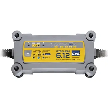 029378С GYSFLASH 6.12 зарядное устройство, ток 6А, 12 В.