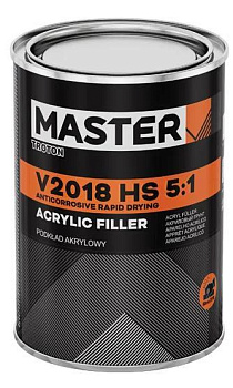 MASTER V2018  2К Грунт-наполнитель - быстрый HS 5:1 (3 л) белый  (12255) 4 шт./уп. 