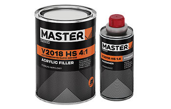 MASTER V2018  2К Грунт-наполнитель - быстрый HS 4:1 (0,8 л + 0,2 л) белый  (12004) 6 шт./уп. 