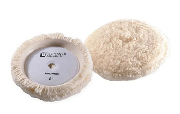 Brayt Полировальник овчина (one sided wool polishing pad)  Ø 200 mm (300006613) 50 шт./уп.